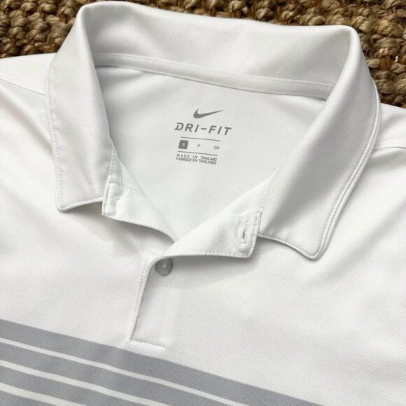 Nike Performance Dri-Fit White Polo Shirt (Small) - Picture 1 of 7